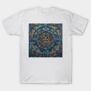 Interlocking Abstract Geometric Figures Dimensions T-Shirt